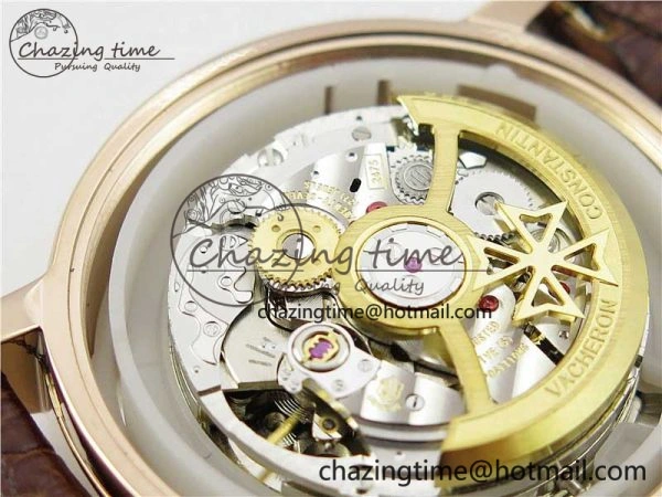 Traditionnelle 85290 RG AIF Best Edition White Dial on Brown Leather Strap A2475SC