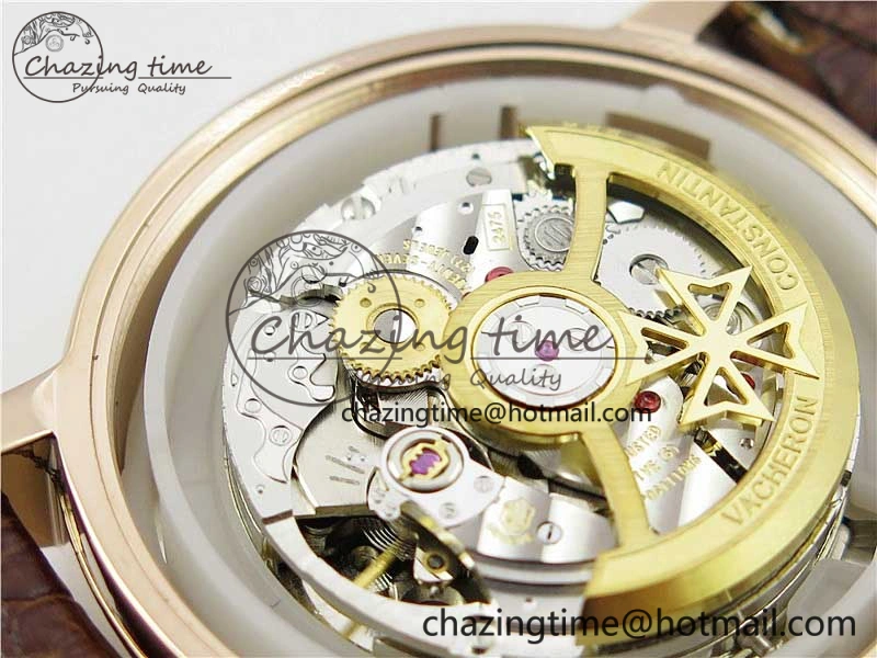 Traditionnelle 85290 RG AIF Best Edition White Dial on Brown Leather Strap A2475SC