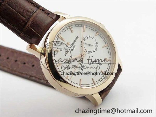 Traditionnelle 85290 RG AIF Best Edition White Dial on Brown Leather Strap A2475SC