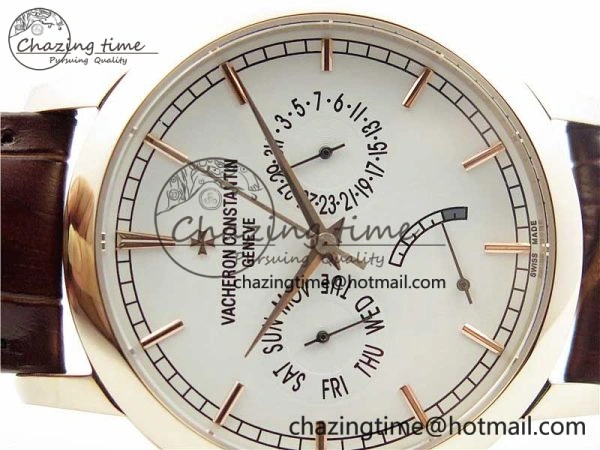 Traditionnelle 85290 RG AIF Best Edition White Dial on Brown Leather Strap A2475SC