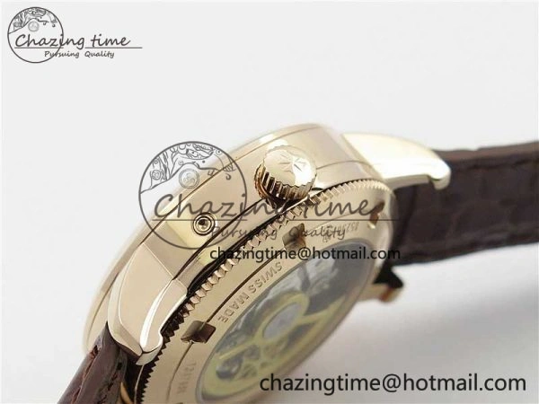 Traditionnelle 85290 RG AIF Best Edition White Dial on Brown Leather Strap A2475SC