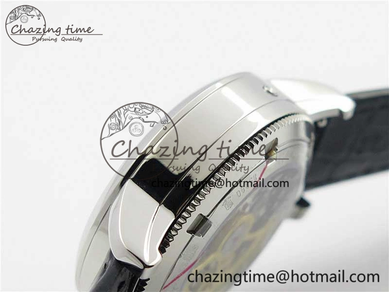 Traditionnelle 85290 SS AIF Best Edition White Dial on Black Leather Strap A2475SC