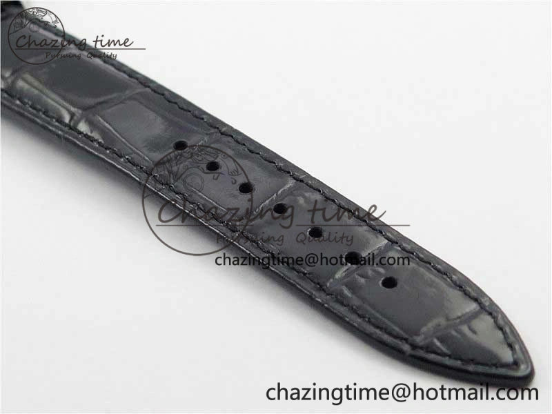Traditionnelle 85290 SS AIF Best Edition White Dial on Black Leather Strap A2475SC