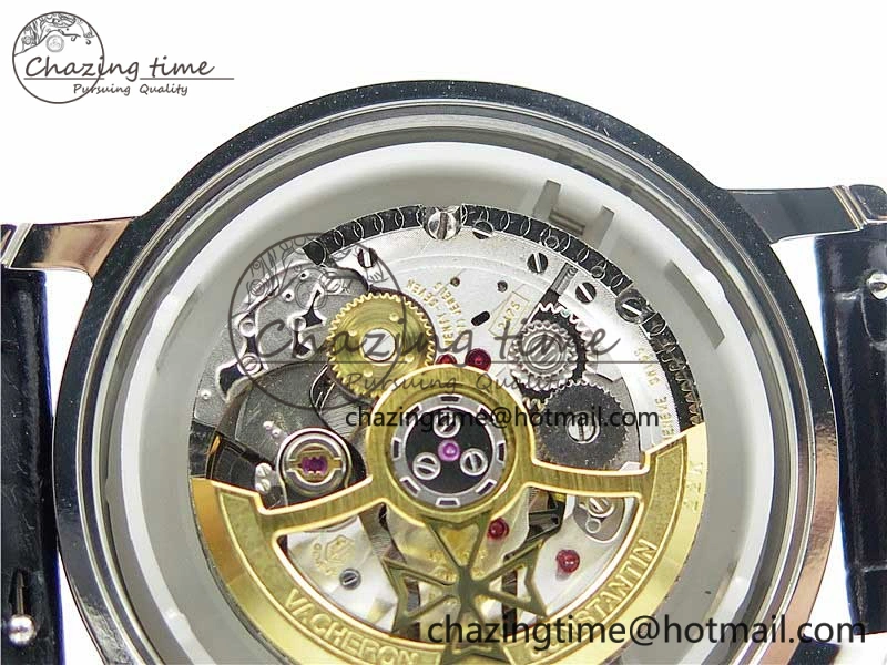 Traditionnelle 85290 SS AIF Best Edition White Dial on Black Leather Strap A2475SC