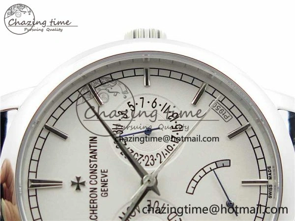Traditionnelle 85290 SS AIF Best Edition White Dial on Black Leather Strap A2475SC
