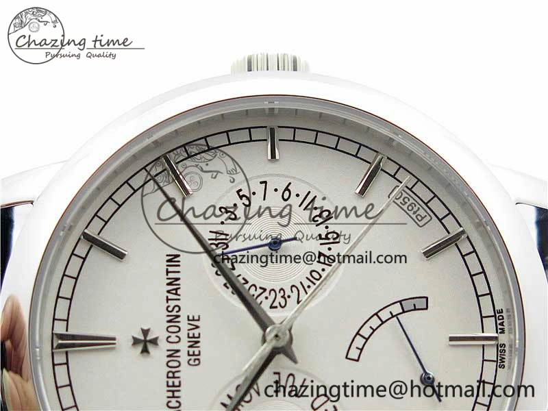 Traditionnelle 85290 SS AIF Best Edition White Dial on Black Leather Strap A2475SC