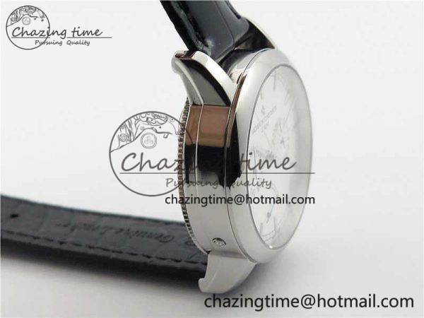 Traditionnelle 85290 SS AIF Best Edition White Dial on Black Leather Strap A2475SC