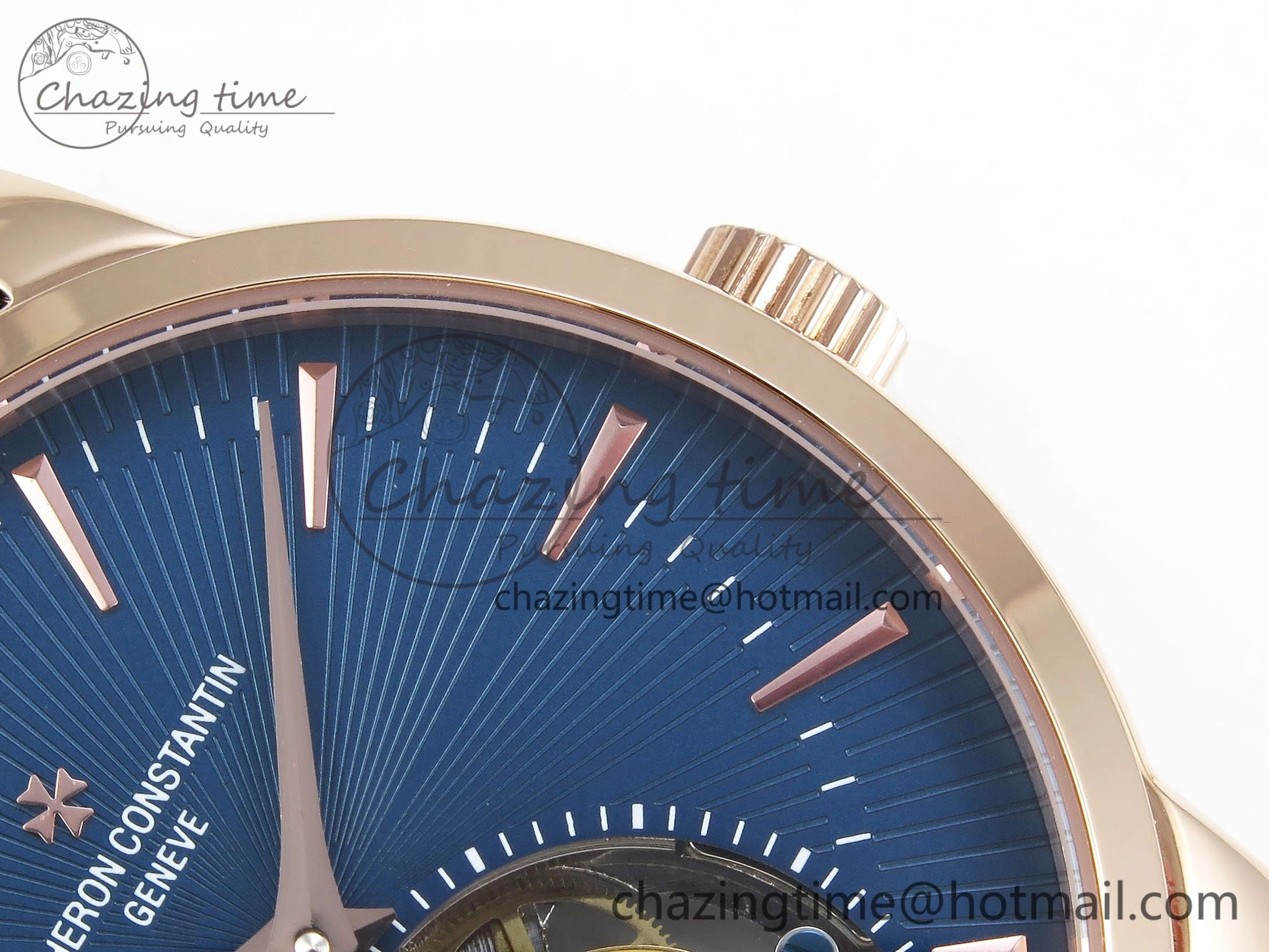 Traditionnelle Tourbillon RG RMSF Best Edition Blue Textured Dial on Blue Leather Strap