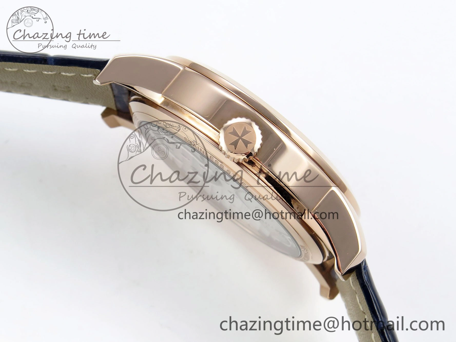 Traditionnelle Tourbillon RG RMSF Best Edition Blue Textured Dial on Blue Leather Strap