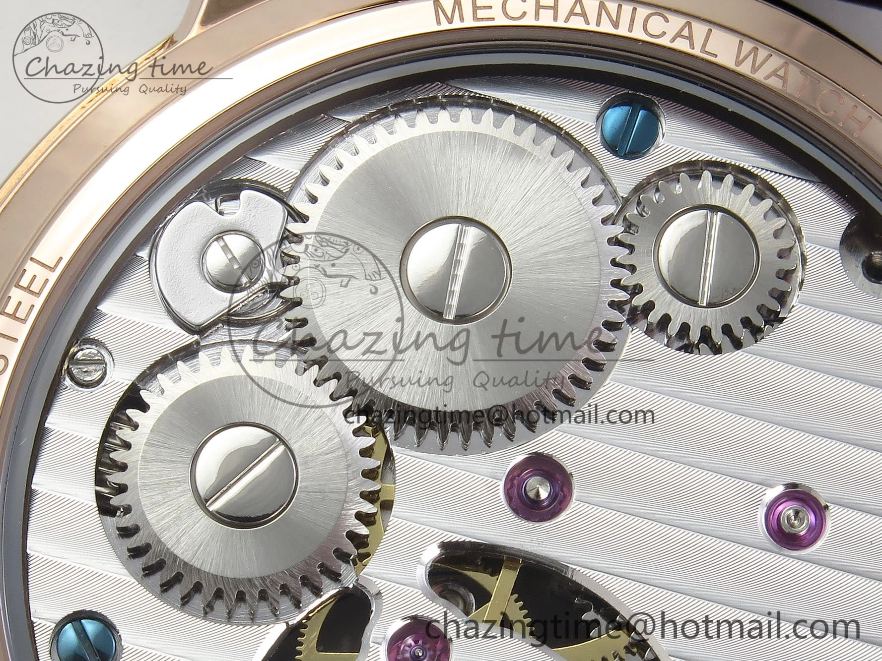 Traditionnelle Tourbillon RG RMSF Best Edition Blue Textured Dial on Blue Leather Strap