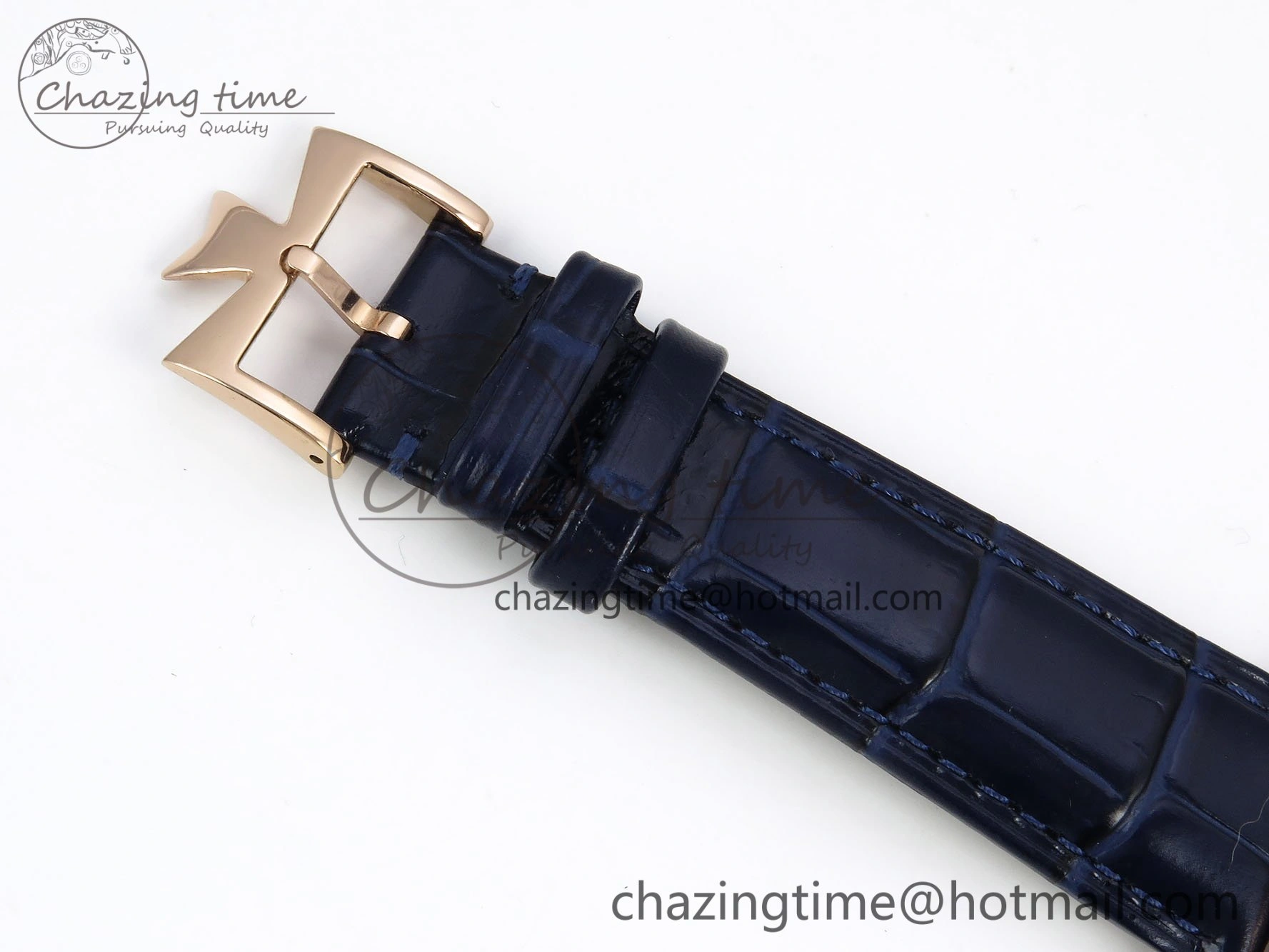 Traditionnelle Tourbillon RG RMSF Best Edition Blue Textured Dial on Blue Leather Strap