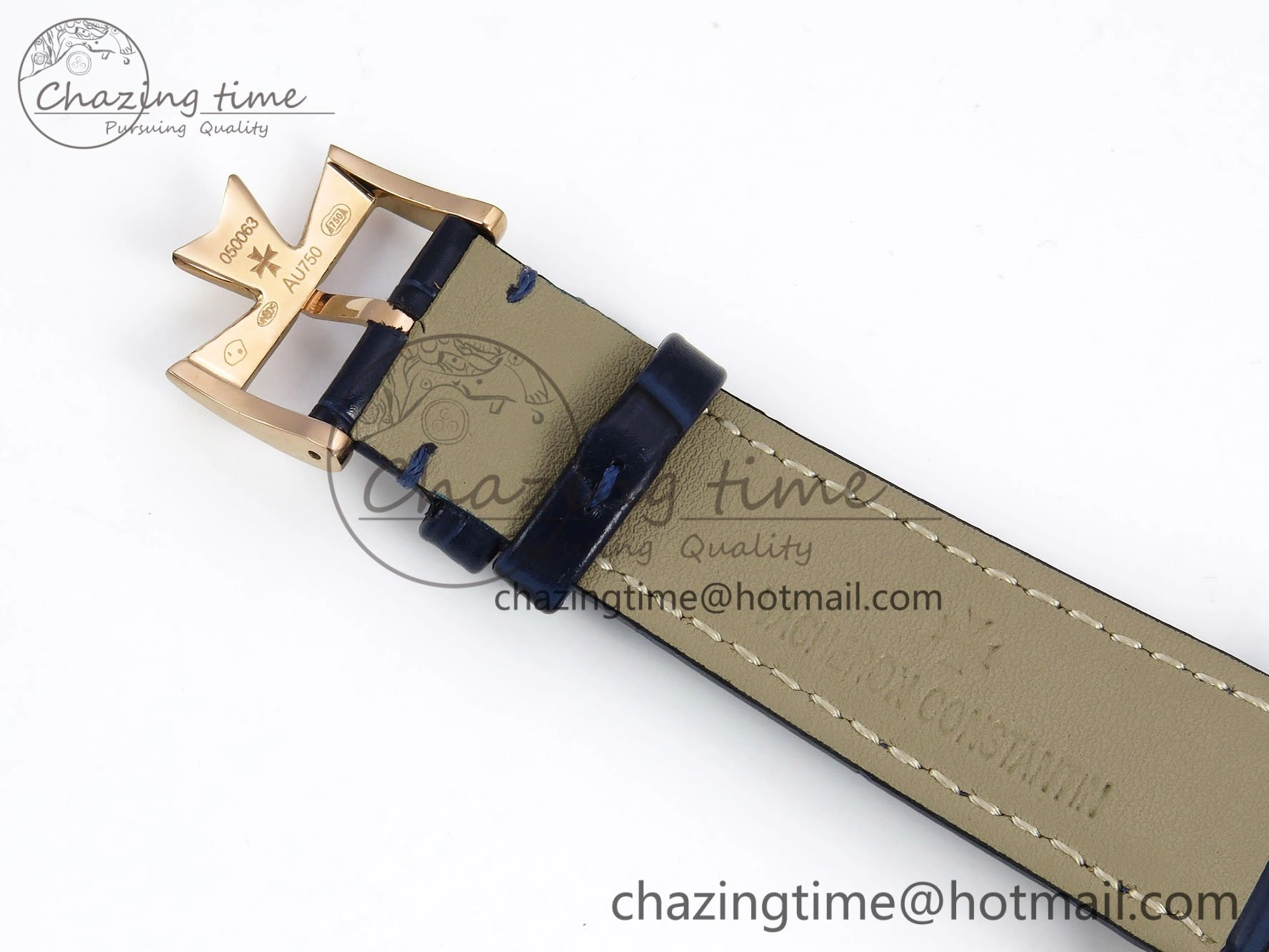Traditionnelle Tourbillon RG RMSF Best Edition Blue Textured Dial on Blue Leather Strap