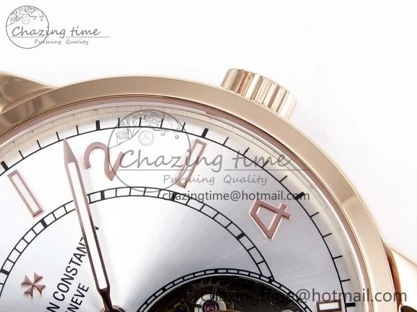 Traditionnelle Tourbillon RG RMSF Best Edition Silver Dial on Brown Leather Strap