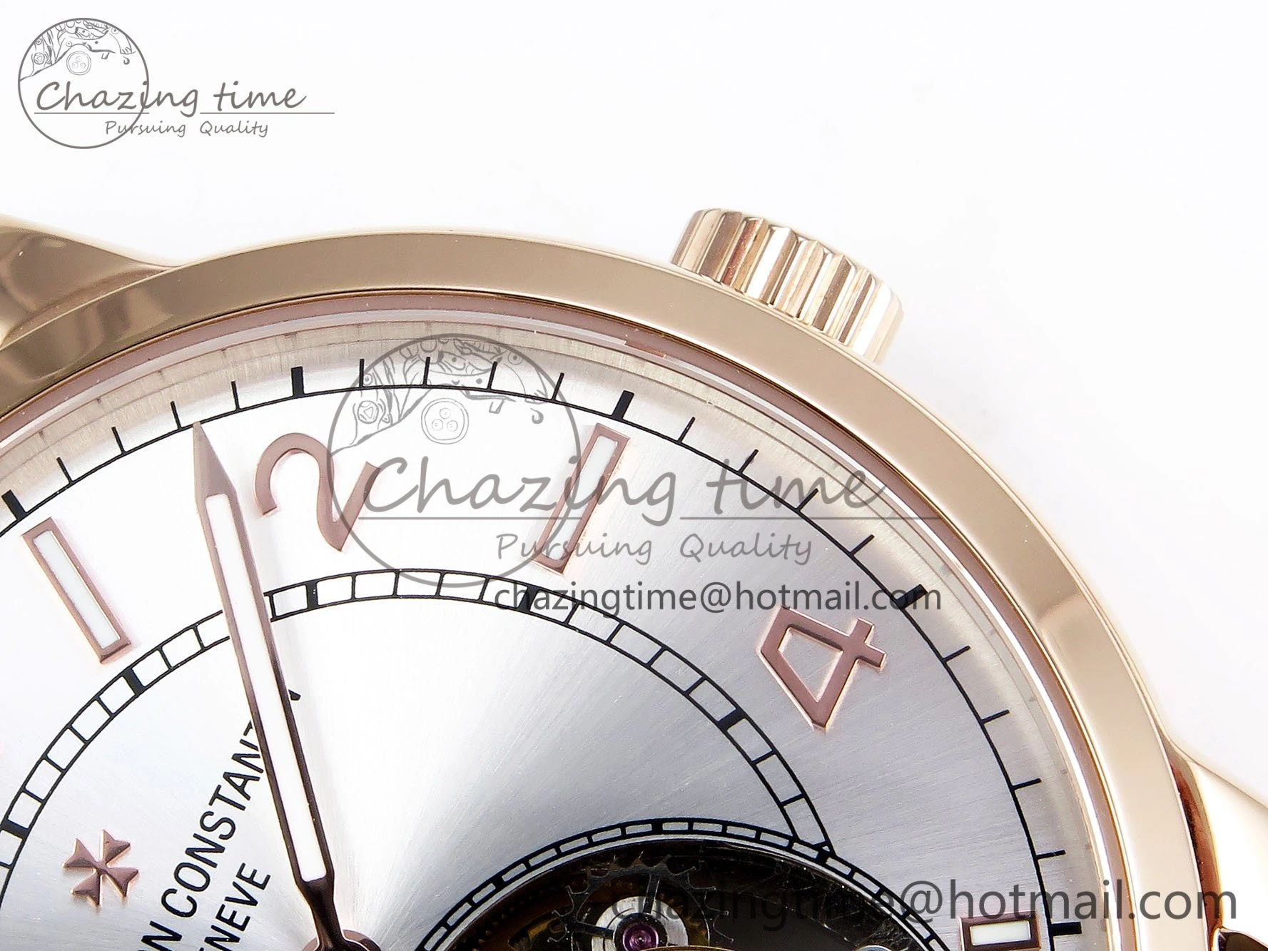 Traditionnelle Tourbillon RG RMSF Best Edition Silver Dial on Brown Leather Strap