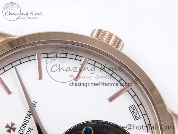 Traditionnelle Tourbillon RG RMSF Best Edition White Dial on Brown Leather Strap