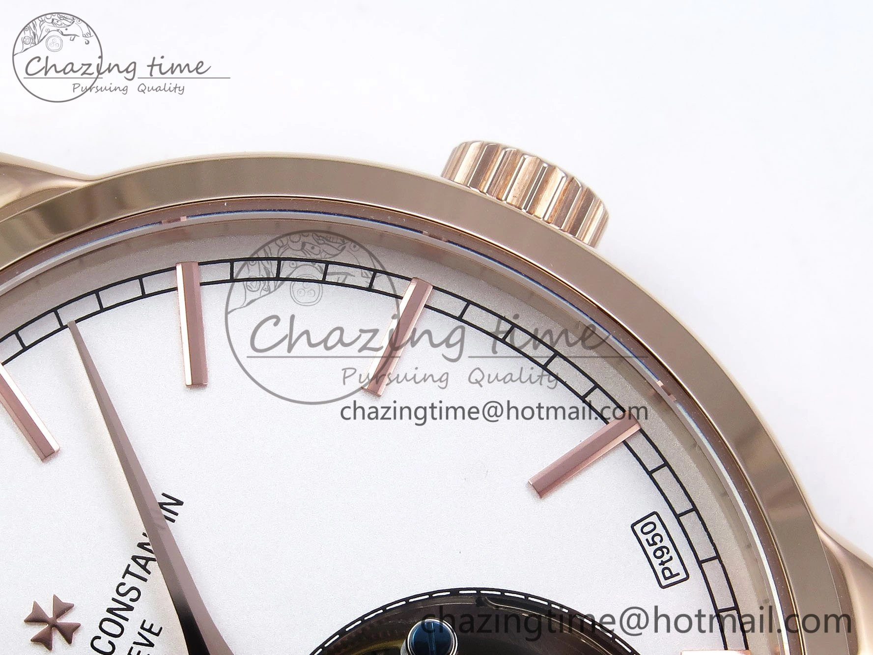 Traditionnelle Tourbillon RG RMSF Best Edition White Dial on Brown Leather Strap
