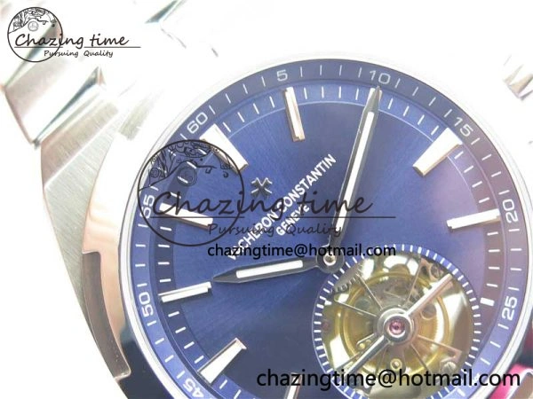 Traditionnelle Tourbillon SS EURF Best Edition Blue Dial on SS Bracelet
