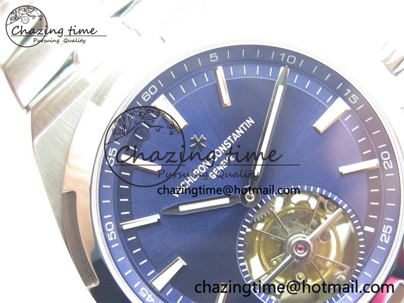 Traditionnelle Tourbillon SS EURF Best Edition Blue Dial on SS Bracelet