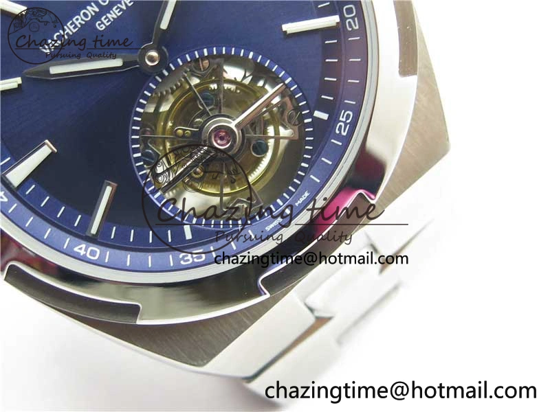 Traditionnelle Tourbillon SS EURF Best Edition Blue Dial on SS Bracelet