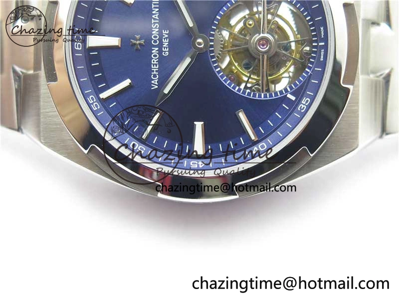 Traditionnelle Tourbillon SS EURF Best Edition Blue Dial on SS Bracelet