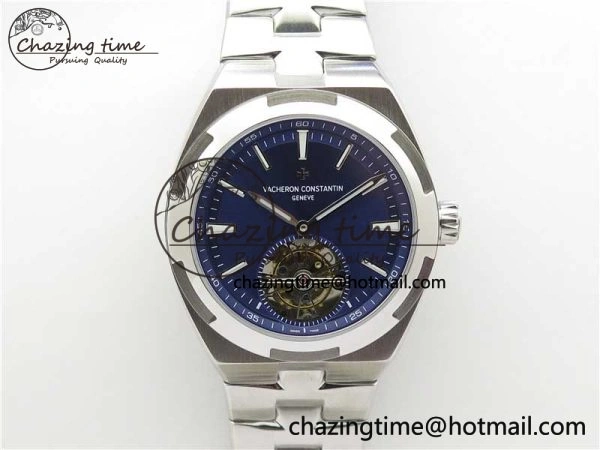 Traditionnelle Tourbillon SS EURF Best Edition Blue Dial on SS Bracelet