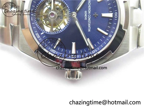 Traditionnelle Tourbillon SS EURF Best Edition Blue Dial on SS Bracelet