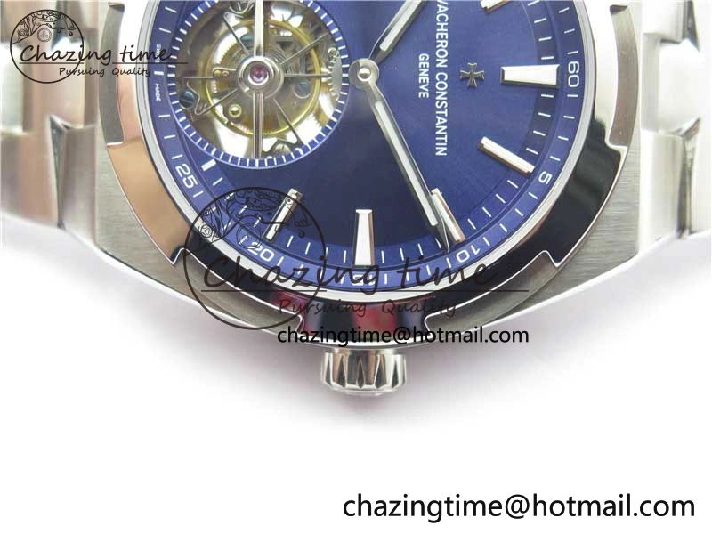 Traditionnelle Tourbillon SS EURF Best Edition Blue Dial on SS Bracelet