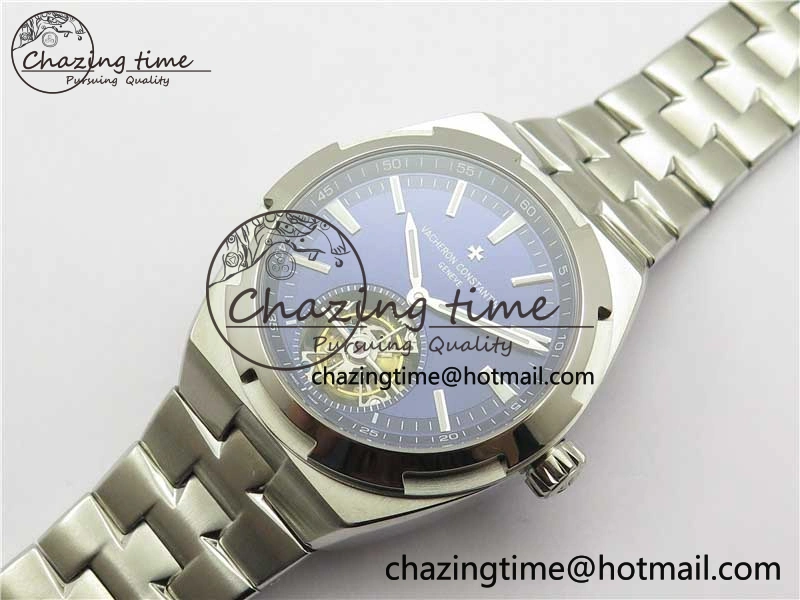 Traditionnelle Tourbillon SS EURF Best Edition Blue Dial on SS Bracelet