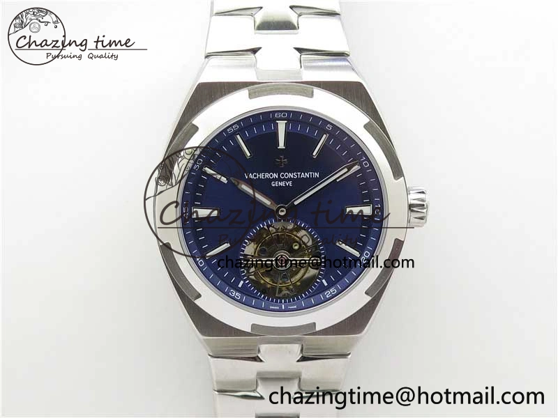 Traditionnelle Tourbillon SS EURF Best Edition Blue Dial on SS Bracelet