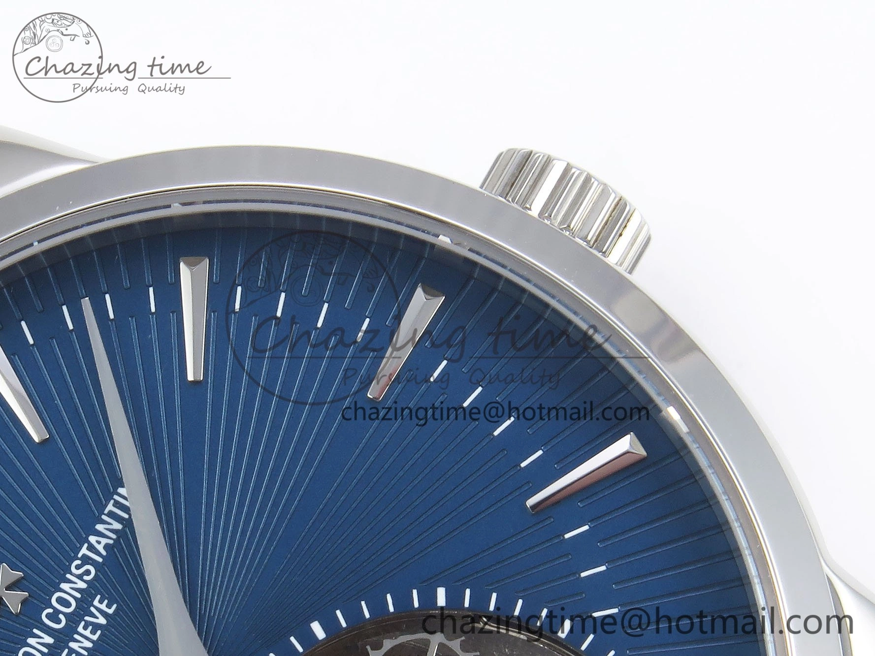 Traditionnelle Tourbillon SS RMSF Best Edition Blue Textured Dial on Blue Leather Strap