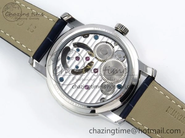 Traditionnelle Tourbillon SS RMSF Best Edition Blue Textured Dial on Blue Leather Strap