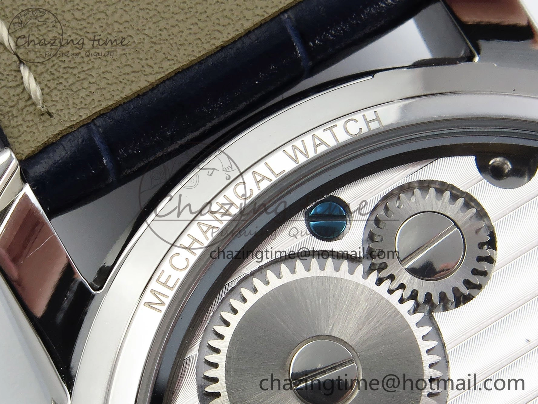 Traditionnelle Tourbillon SS RMSF Best Edition Blue Textured Dial on Blue Leather Strap