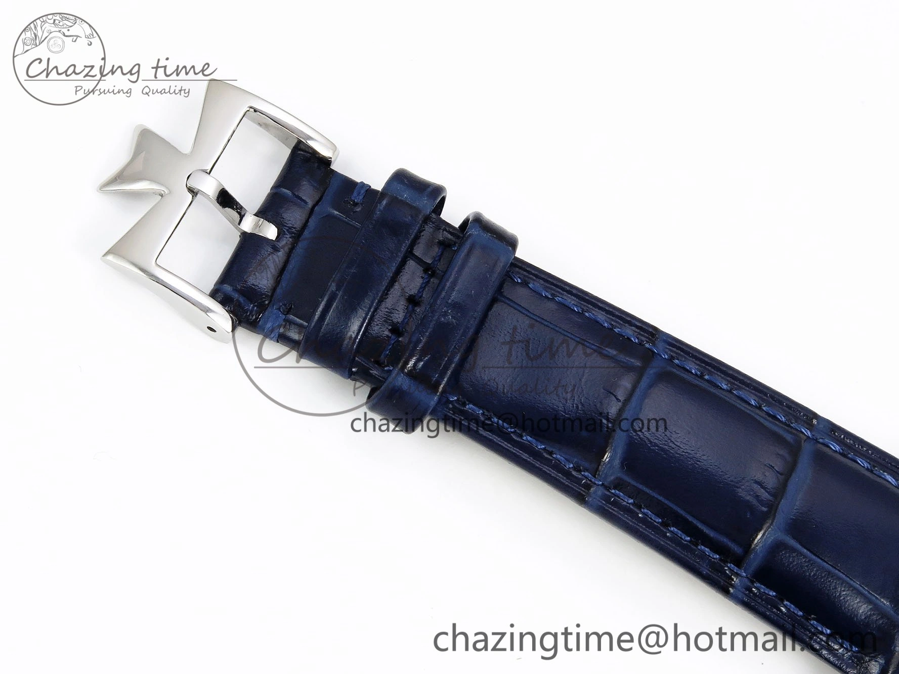 Traditionnelle Tourbillon SS RMSF Best Edition Blue Textured Dial on Blue Leather Strap