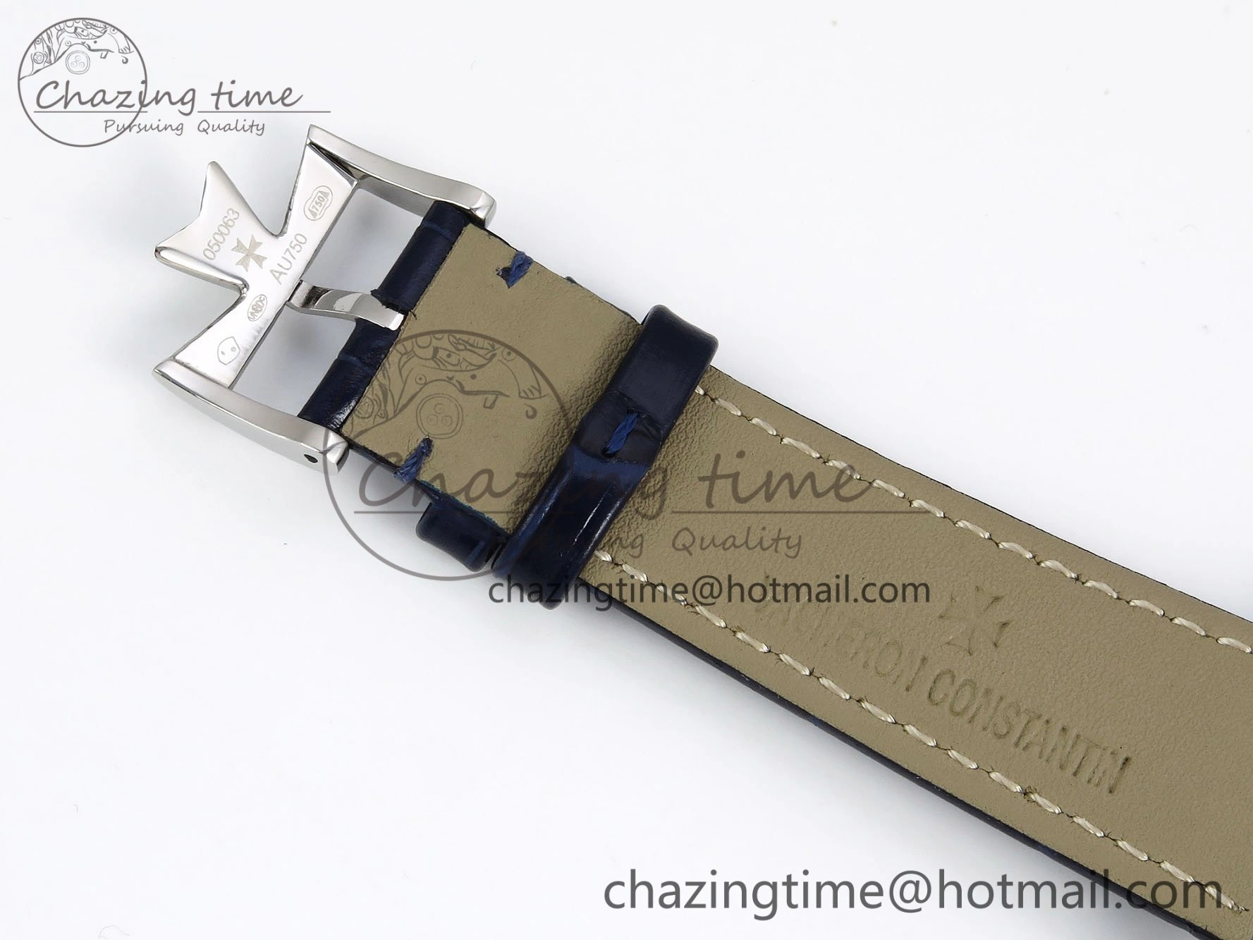 Traditionnelle Tourbillon SS RMSF Best Edition Blue Textured Dial on Blue Leather Strap