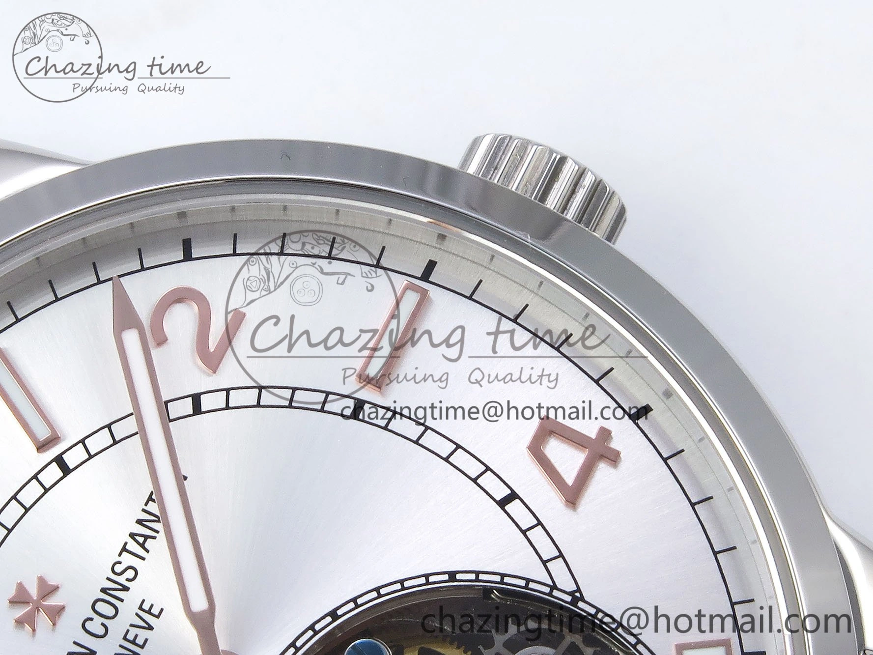 Traditionnelle Tourbillon SS RMSF Best Edition Silver Dial on Brown Leather Strap