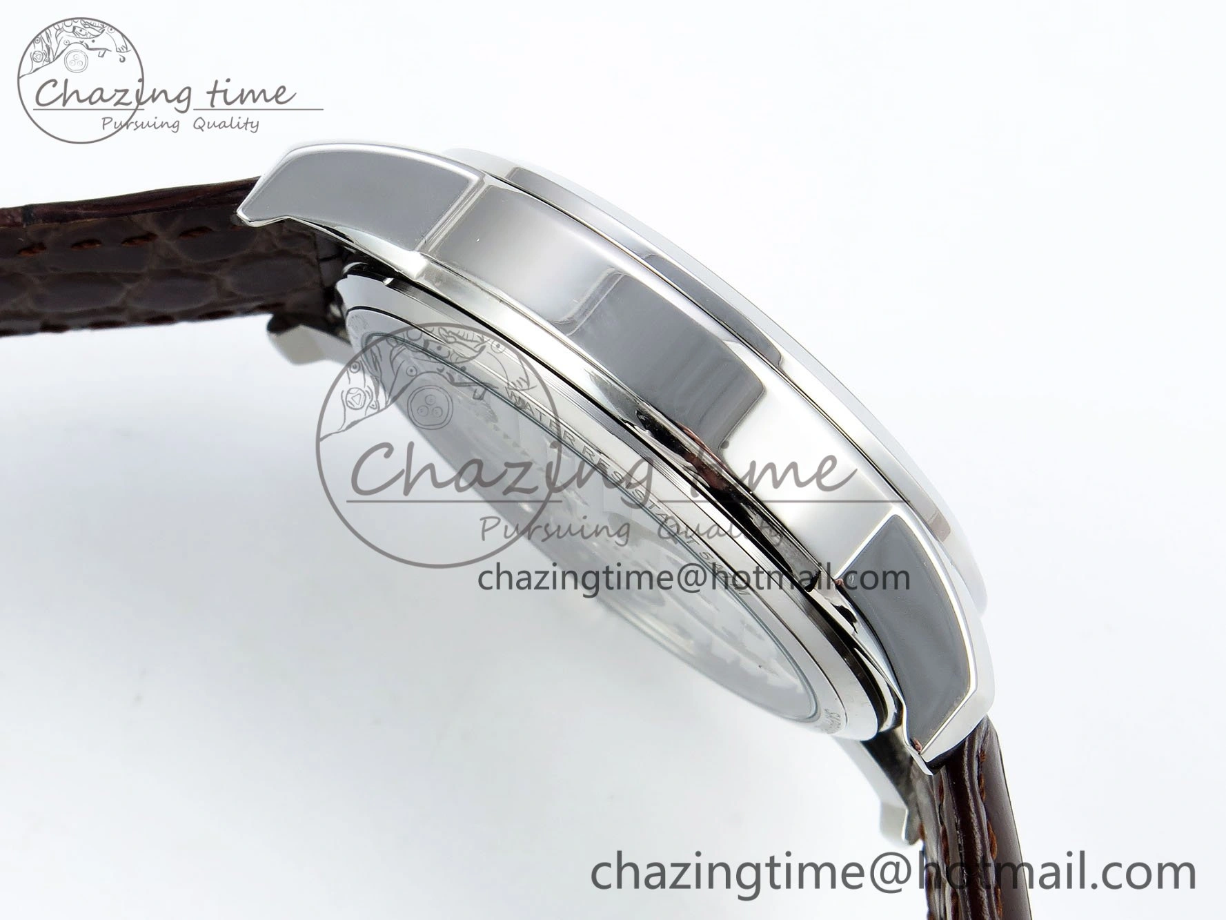 Traditionnelle Tourbillon SS RMSF Best Edition Silver Dial on Brown Leather Strap