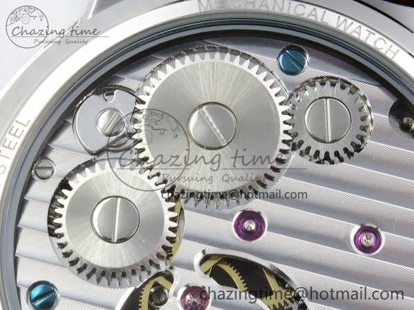 Traditionnelle Tourbillon SS RMSF Best Edition Silver Dial on Brown Leather Strap