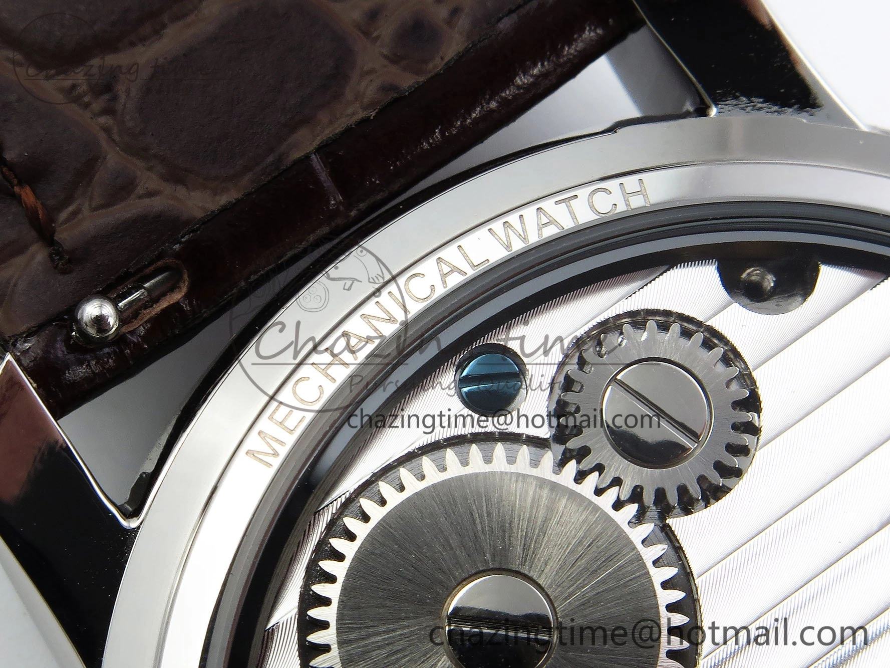 Traditionnelle Tourbillon SS RMSF Best Edition Silver Dial on Brown Leather Strap