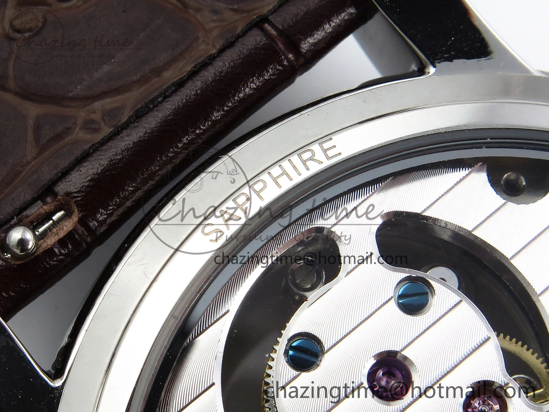 Traditionnelle Tourbillon SS RMSF Best Edition Silver Dial on Brown Leather Strap