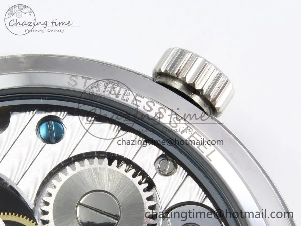 Traditionnelle Tourbillon SS RMSF Best Edition Silver Dial on Brown Leather Strap