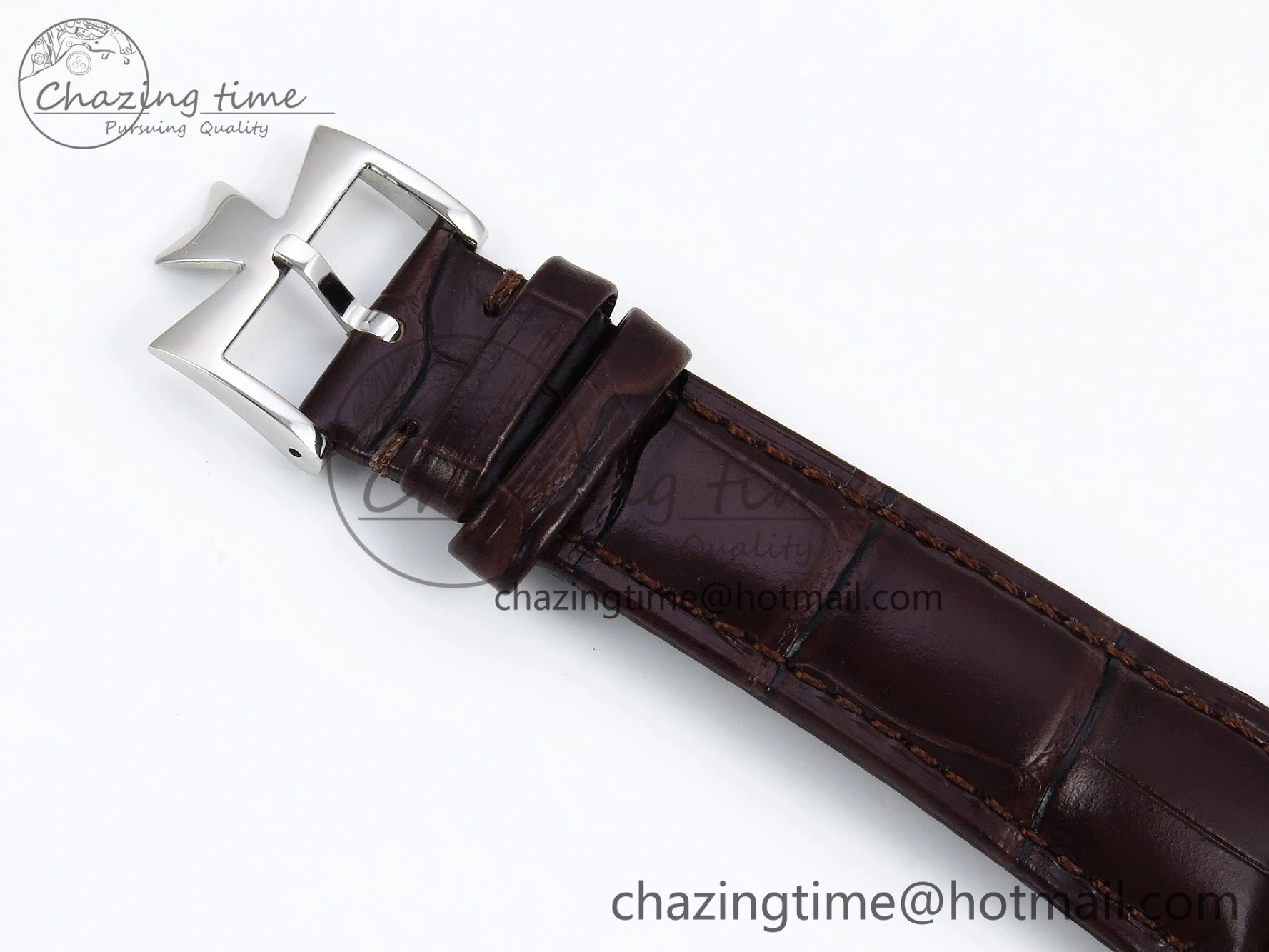 Traditionnelle Tourbillon SS RMSF Best Edition Silver Dial on Brown Leather Strap