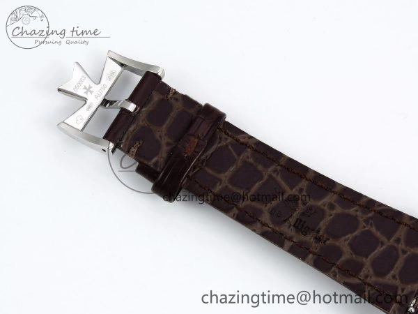 Traditionnelle Tourbillon SS RMSF Best Edition Silver Dial on Brown Leather Strap