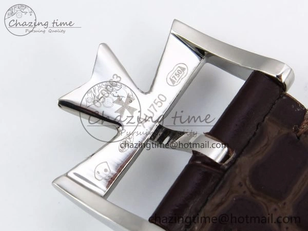 Traditionnelle Tourbillon SS RMSF Best Edition Silver Dial on Brown Leather Strap