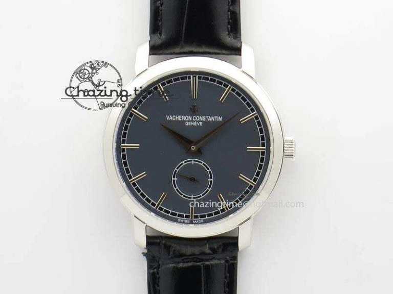 Traditionnelle Tourbillon SS RMSF Best Edition White Textured Dial on Black Leather Strap