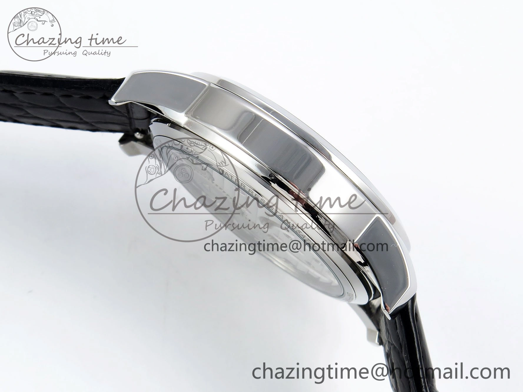 Traditionnelle Tourbillon SS RMSF Best Edition White Textured Dial on Black Leather Strap