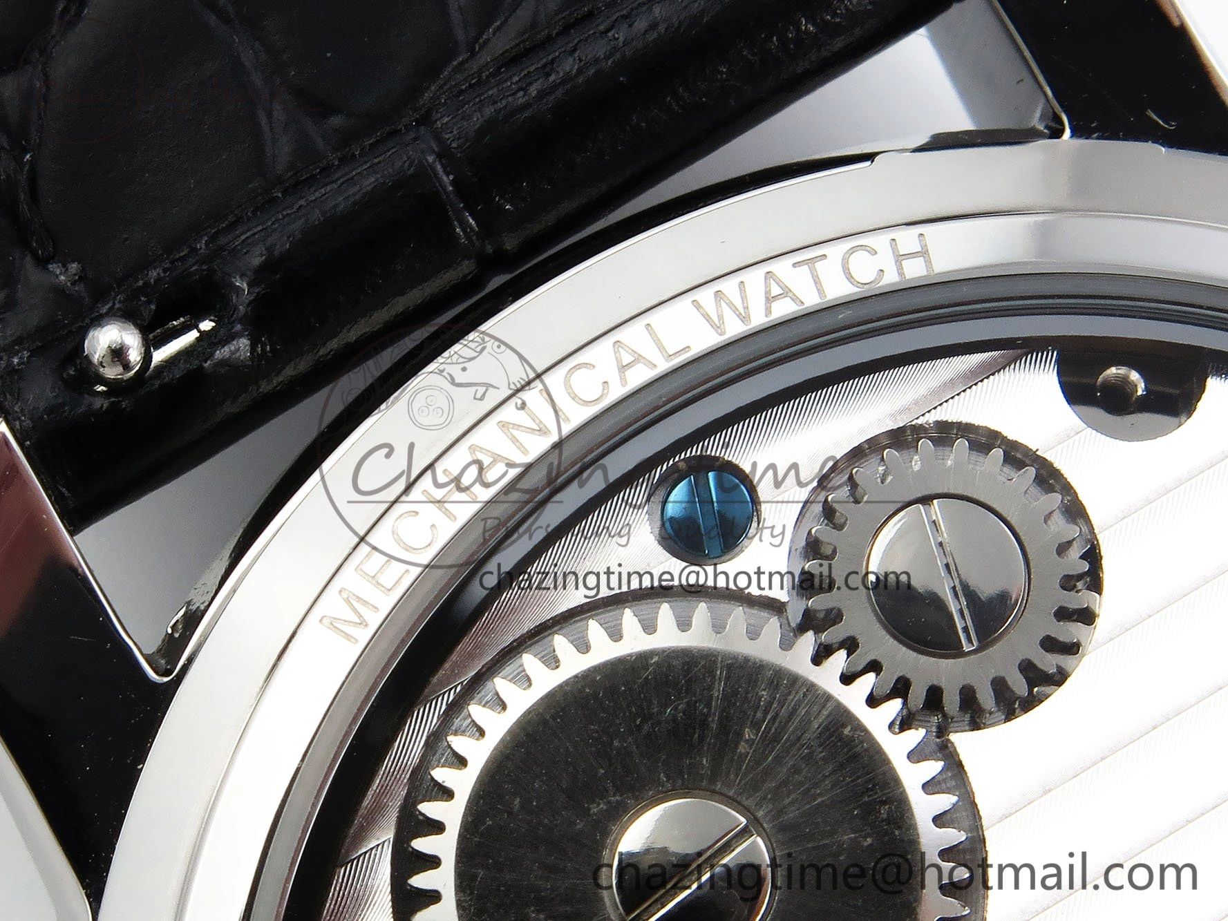 Traditionnelle Tourbillon SS RMSF Best Edition White Textured Dial on Black Leather Strap
