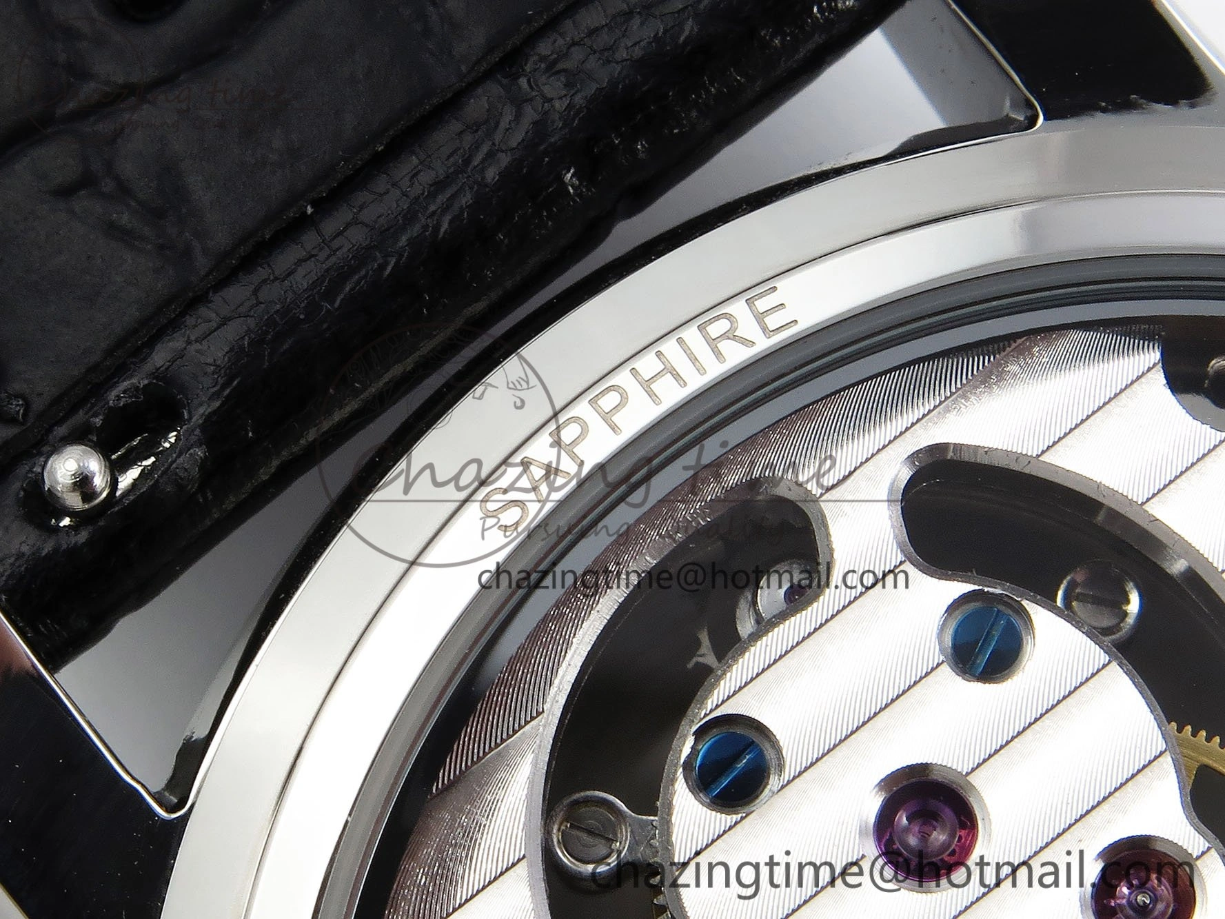 Traditionnelle Tourbillon SS RMSF Best Edition White Textured Dial on Black Leather Strap