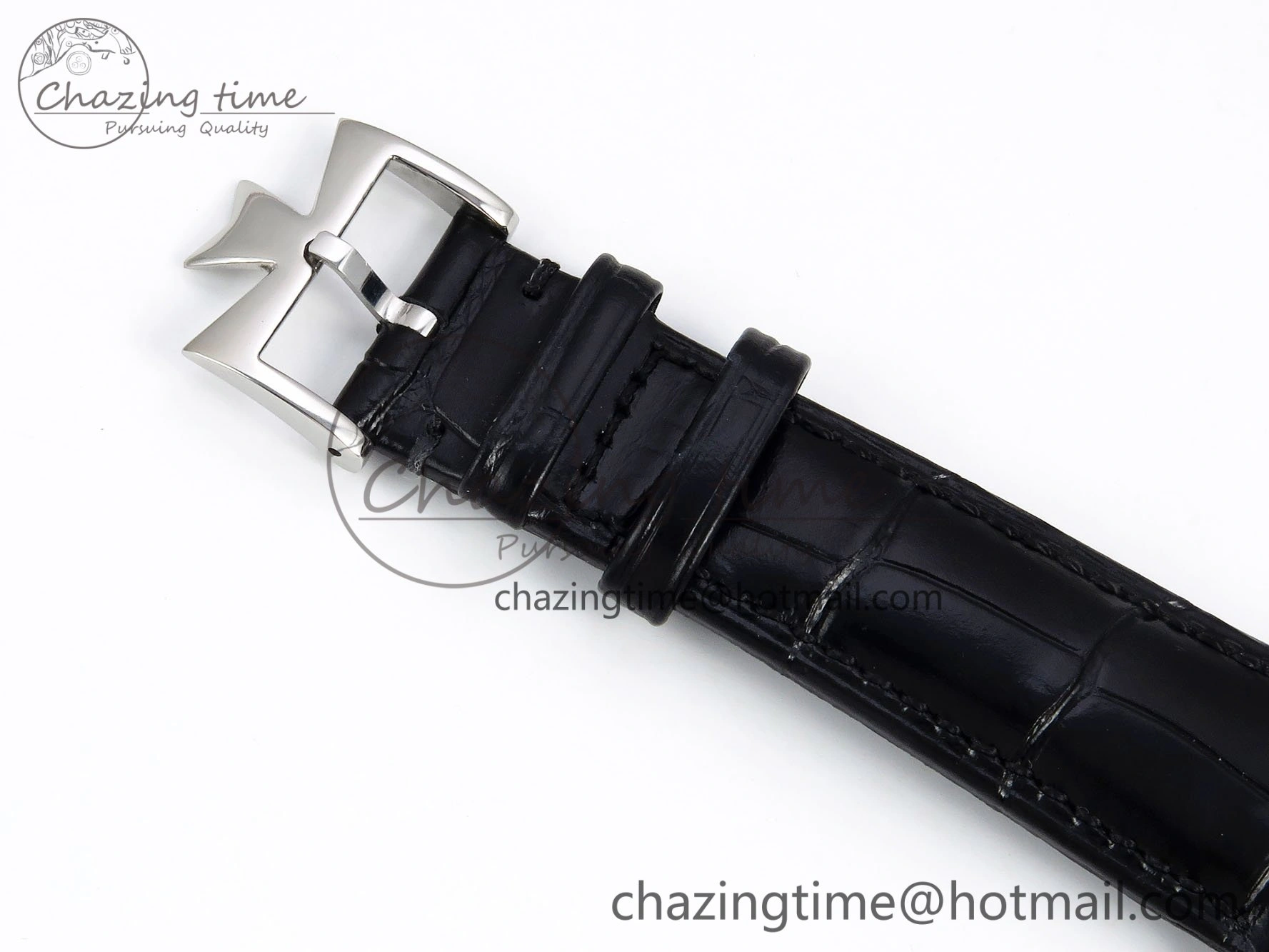 Traditionnelle Tourbillon SS RMSF Best Edition White Textured Dial on Black Leather Strap