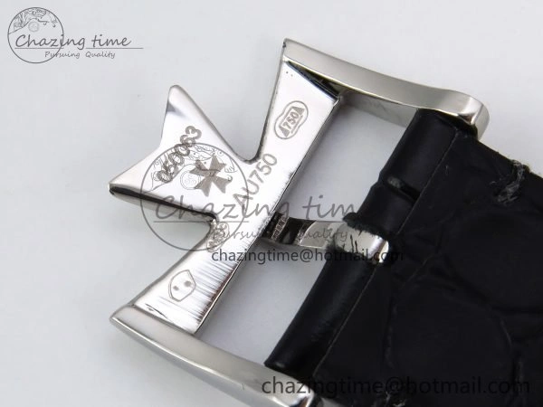 Traditionnelle Tourbillon SS RMSF Best Edition White Textured Dial on Black Leather Strap