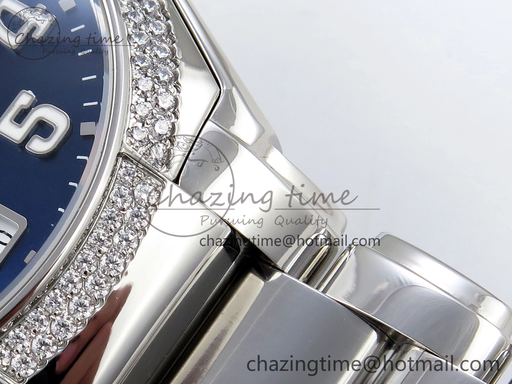 Twenty~4 7300 1200A SS PPF 1:1 Best Edition Blue Dial on SS Bracelet A324 Super Clone